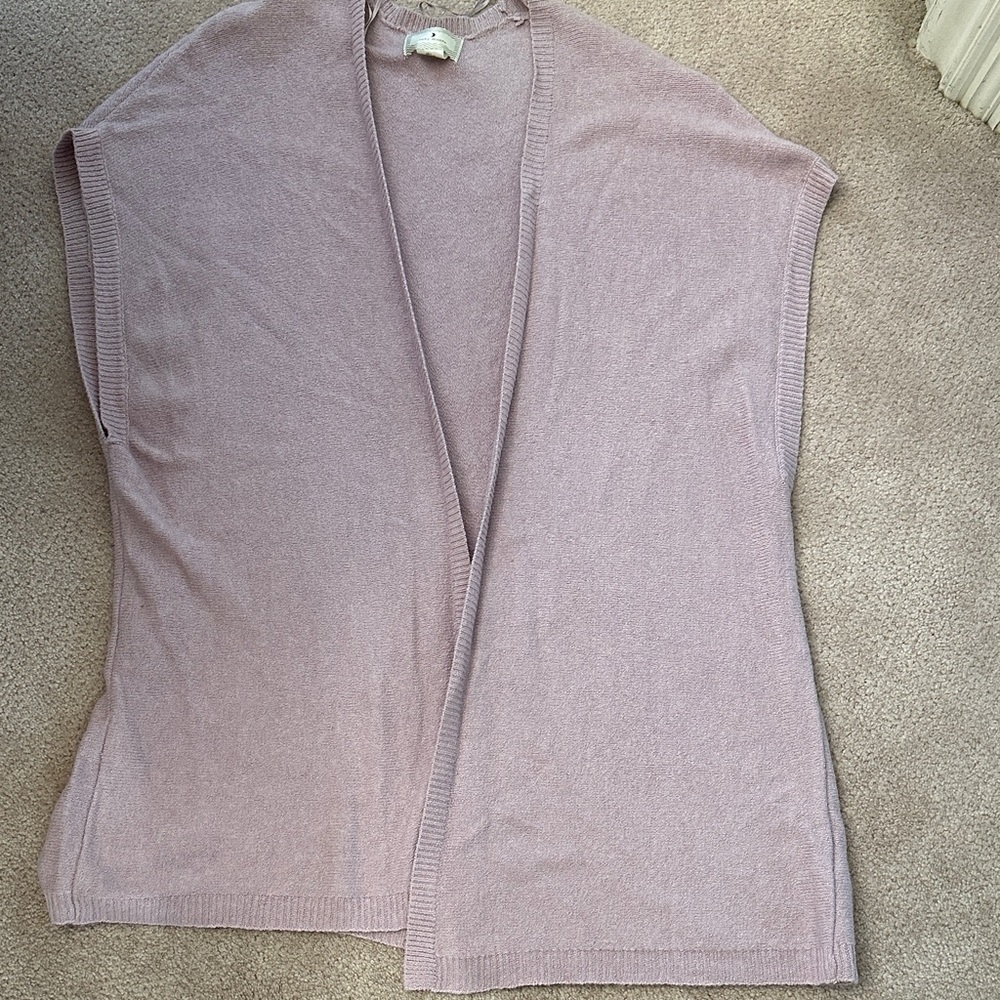 Women's Mauve long Sweater Vest